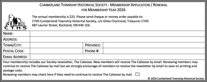 CTHS Membership form