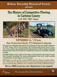 The history of competitive plowing